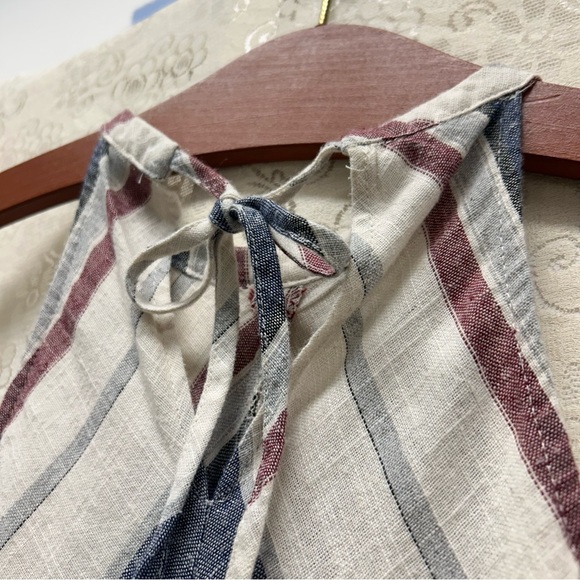 PinkBlush Cotton Striped Halter Neck Maternity Dress size large - Picture 4 of 15